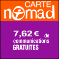 7.62 � de communications gratuites sur Nomad !