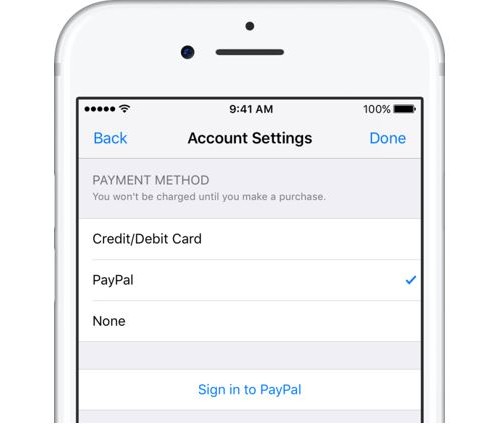 PayPal enfin disponible comme mode de paiement pour l'App Store et les autres services d'Apple