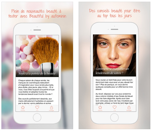 "Beautiful by aufeminin" : l'application mobile des Beauty addicts 