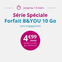 Bouygues : une offre � 10 Go promotionnelle valable jusqu'au 13 mars