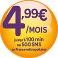Carrefour Mobile lance un forfait � 4,99 �/mois 