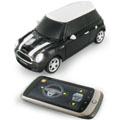 Conduisez une Mini Cooper S avec un smartphone