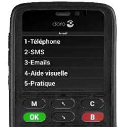 Le Doro 8030C, un smartphone   pour les personnes malvoyantes