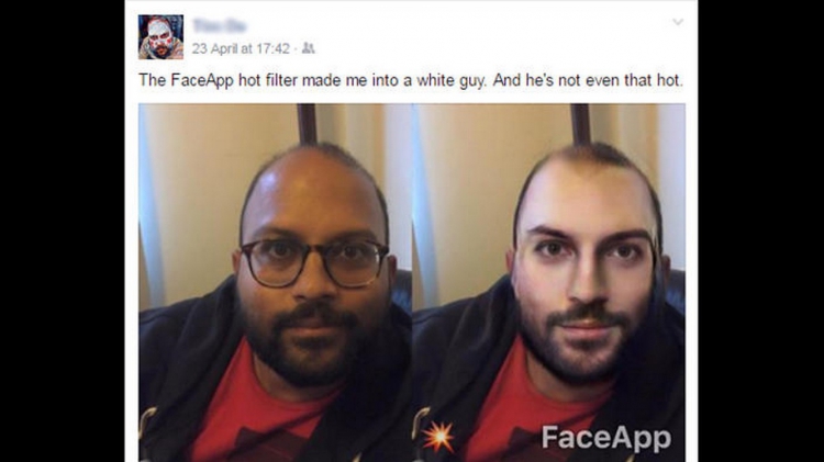 FaceApp, l'application mobile pour retoucher les photos, est raciste