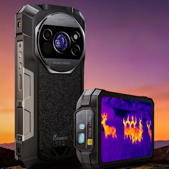 FOSSiBOT F115 Ultra : un smartphone durci �quip� d'une cam�ra thermique et d'un t�l�m�tre laser de 1 200 m�tres