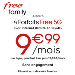 Free contre-attaque avec Free Family : conomisez jusqu' 480 par an 