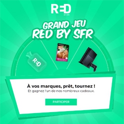 Red by SFR organise un jeu concours jusqu'au 17 décembre 2017