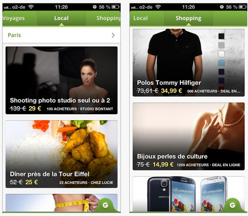 Groupon lance les nouvelles versions de ses applications iPhone et Android 
