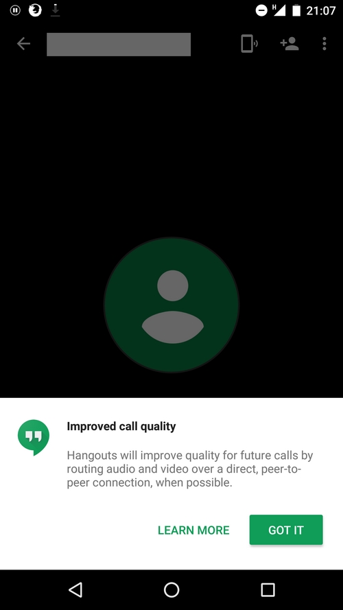 Google intègre les appels P2P à Hangouts pour une meilleure qualité