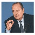 Jacques Chirac plaide pour le tlphone mobile partout en France