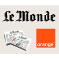 L'actualit du journal Le Monde sera accessible gratuitement sur le portail Orange.fr