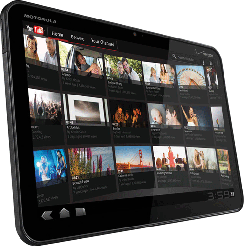 La tablette Motorola XOOM passe à la version Android 3.1 