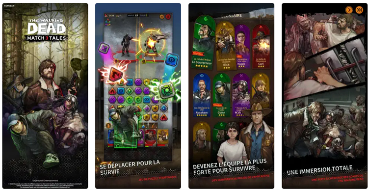 Le puzzle-RPG The Walking Dead Match 3 Tales est disponible sur iOS et Android
