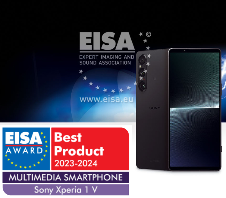 Le Sony Xperia 1 V est élu meilleur smartphone multimédia de l'année lors des EISA Awards