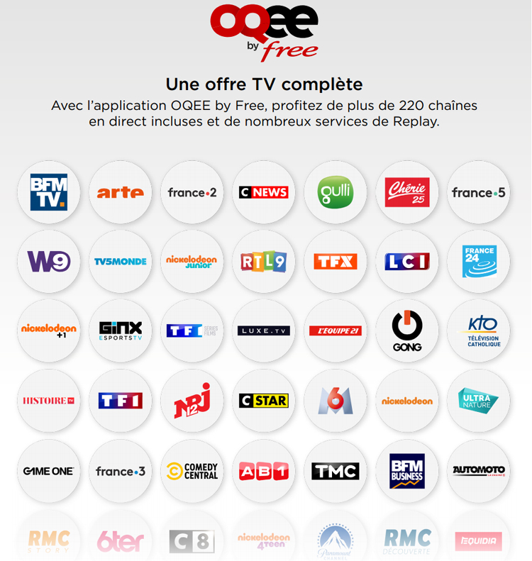 Les contenus TV sont désormais disponibles sur mobiles avec l'application OQEE by Free