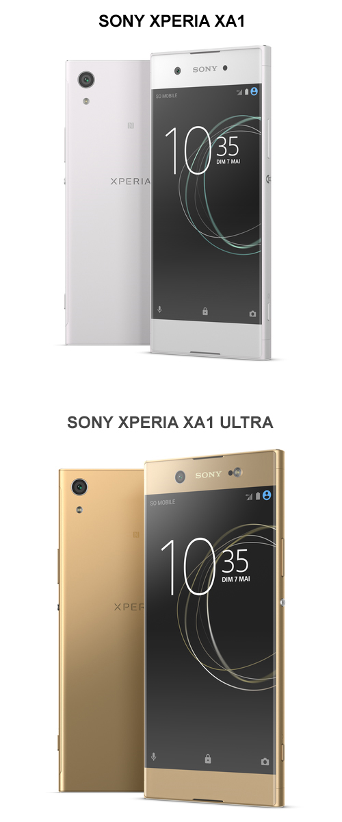 Les Sony Xperia XA1 et XA1 Ultra débarquent avec un appareil photo de 23 mégapixels