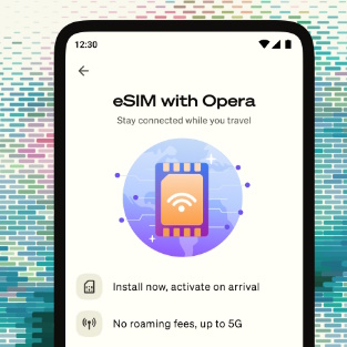 Opera int�gre une eSIM directement dans son navigateur Android et offre 3 Go gratuits