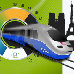 Etude nPerf : Orange est le meilleur rseau 4G  bord du TGV Paris-Lyon