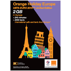 Orange Holiday Europe UEFA EURO 2016 pour les touristes en voyage en Europe