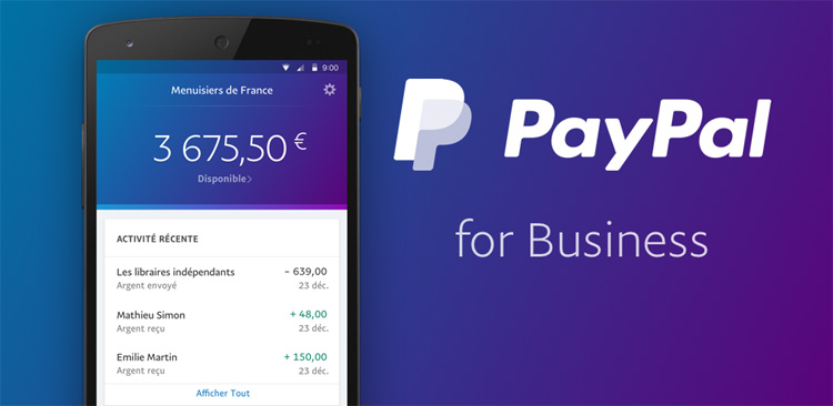 PayPal lance une application dédiée aux marchands