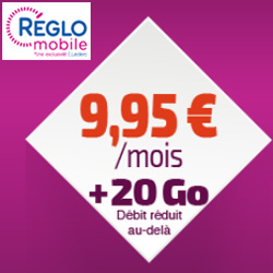 R�glo Mobile lance une nouvelle offre avec 20 Go d'Internet mobile � 9,95 �