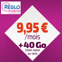 Réglo Mobile lance une nouvelle offre avec 40 Go d'Internet mobile à 9,95 € par mois