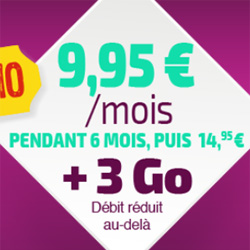 Réglo Mobile lance un forfait illimité  à 3 Go à 9,95 euros par mois pendant 6 mois