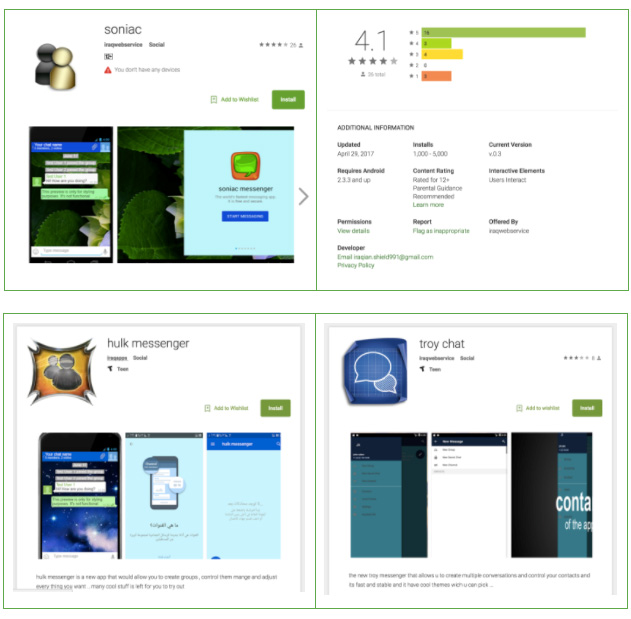 SonicSpy : plus de 1000 applications malveillantes dont certaines se trouvent dans Google Play