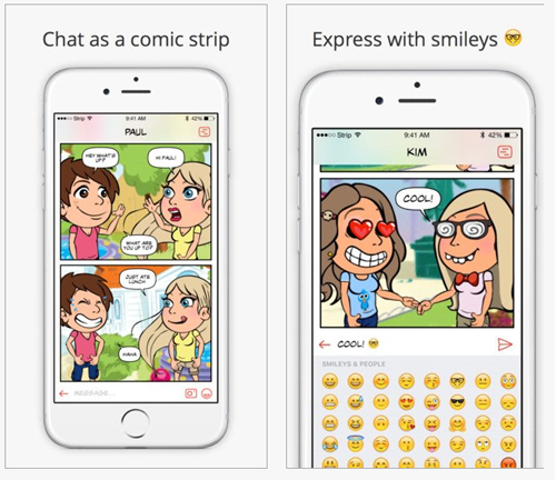 Strip Messenger, la messagerie mobile qui transforme les conversations en bande dessinée