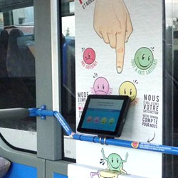 Transdev Ile-de-France Sud installe des tablettes interactives dans ses bus