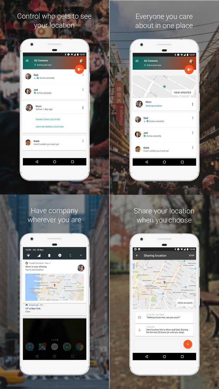 Trusted Contacts : une nouvelle application Google pour suivre la position géographique de ses proches 