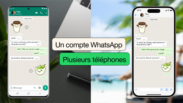 Utiliser votre compte WhatsApp sur 4 téléphones en même temps, c'est possible