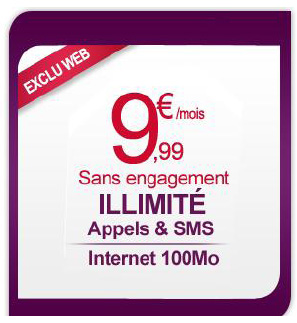 Virgin Mobile lance son offre avec des appels et des SMS illimités pour 9,99 € par mois Virgin Mobile lance son offre avec des appels et des SMS illimités pour 9,99 € par mois