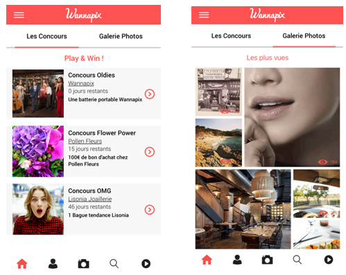 Wannapix, une application ludique et sociale de concours photo