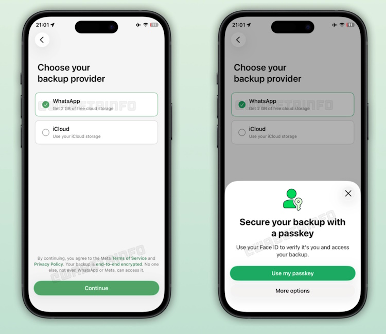 WhatsApp prépare son propre cloud pour les sauvegardes : une évolution qui pourrait simplifier la vie des utilisateurs d'iPhone et d'Android WhatsApp prépare son propre cloud pour les sauvegardes : une évolution qui pourrait simplifier la vie des utilisateurs d'iPhone et d'Android