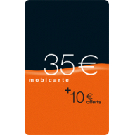 Recharge Mobicarte 35 € + 10 € offerts -Plan Soir et Week End-