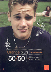 Téléphone Recharge Mobicarte 50 + 15  offerts -Plan Orange Plug- (rechargement 50/50)